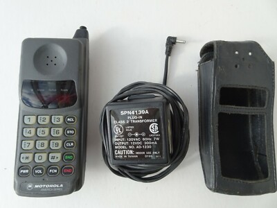 Vintage 1994 MOTOROLA Deluxe Cellular Pocket Phone 34644A, WORKS