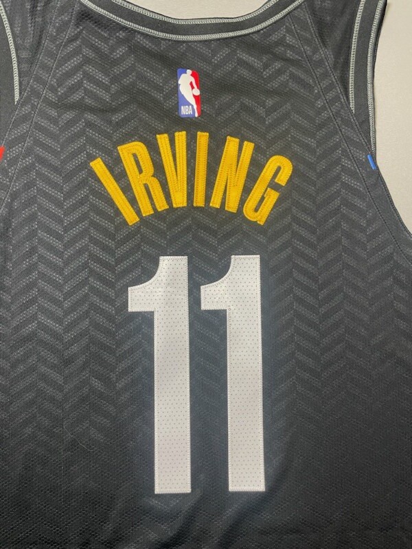 Kyrie Irving Brooklyn Nets Authentic Jersey Jean-Michel Basquiat