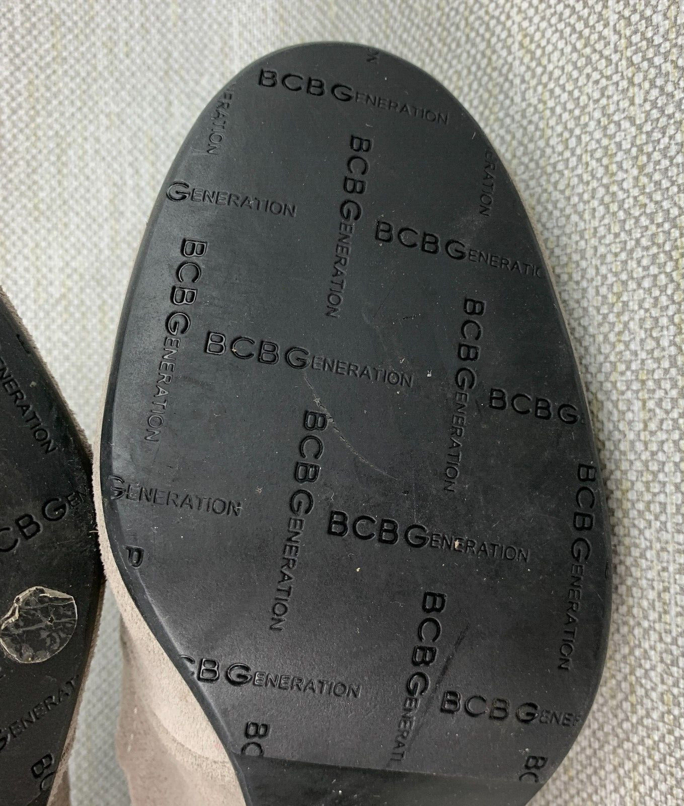 BCBGeneration Pumps Gray Leather Suede Round Toe … - image 9