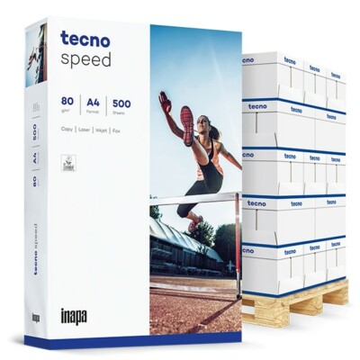 Kopierpapier tecno speed A4 50000 Blatt 80g Druckerpapier Laser Inkjet geeignet