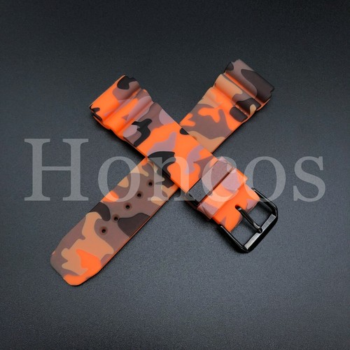 Fits for Seiko Diver Watch Band Strap SKX007 SKX009 22mm Color Rubber Camouflage - 第 17/61 張圖片