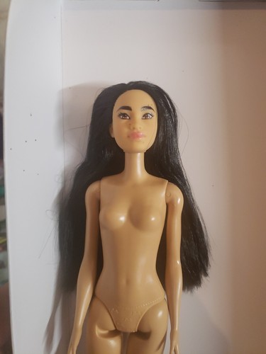 NEW NUDE ASIAN BARBIE 2022 Doll LONG BLACK STRAIGHT HAIR (NUDE DOLL ONLY) - Picture 3 of 8