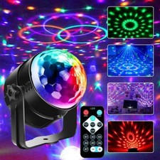 Bola de Discoteca Luces LED Iluminacion 7 Colores Para Fiestas Disco Con Remoto