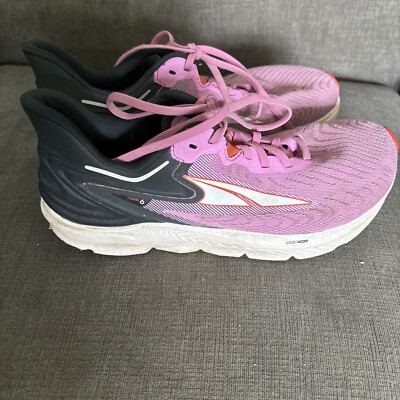 Altra TORIN 6 Womens Size 9.5 Pink and Black Road Running Trainers Athletic Shoe