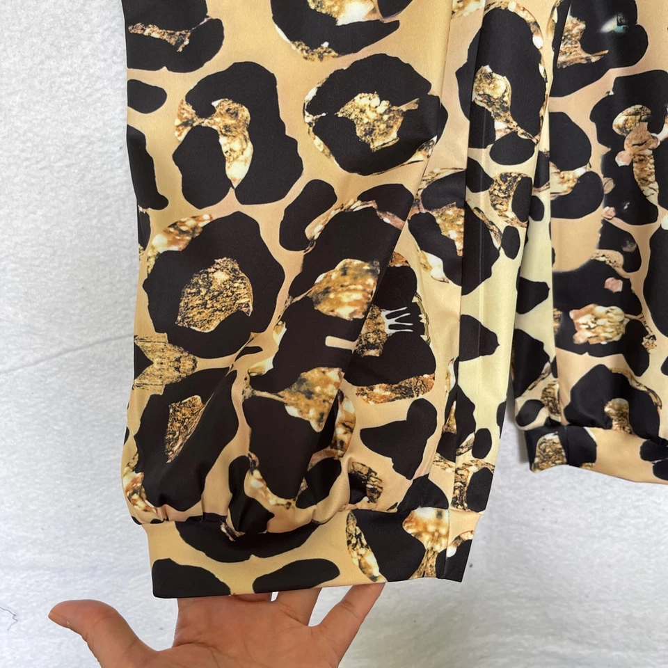 Mono Chic Me para mujer talla 1XL bolsillos cuello en V una pieza azul elástico Foto 3 de 4