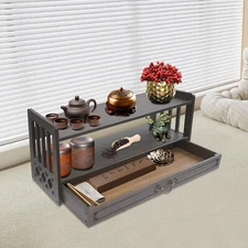 Vintage Console Table Wooden Altar Table W/Drawer Altar Meditation Storage Table