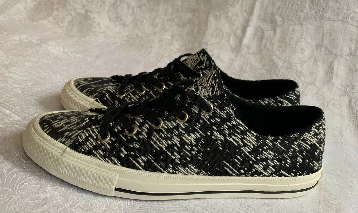 Scarpe Converse All Star donna nero bianco stile codice 553450C taglia 8 S06