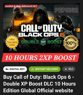 CALL OF DUTY BLACK OPS 6 - 10 HOURS  2XP BOOST  REGION FREE   FAST  