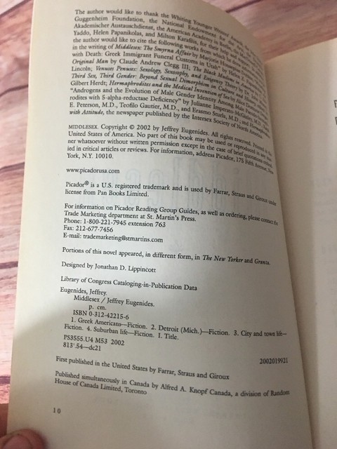 middlesex eugenides book middlesex eugenides book