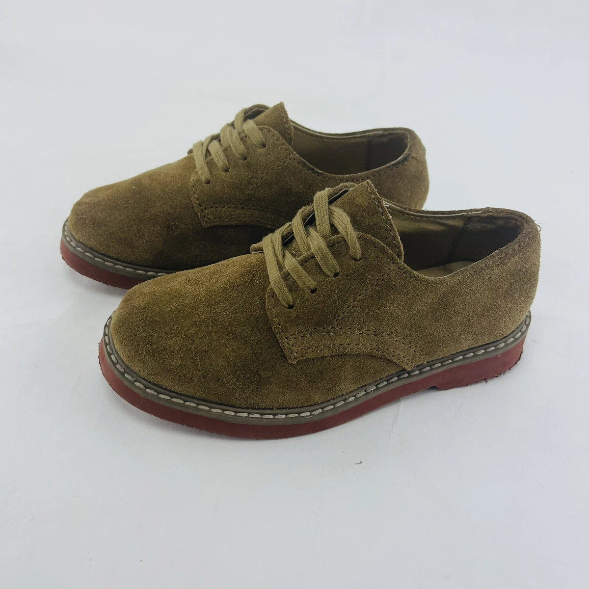 Sperry Top Sider Caspian Oxford Shoes Boys Brown Suede Dress