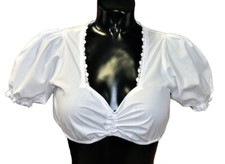Dirndlbluse Bluse Trachtenbluse Dirndl  Bluse Weiß - Tanja Gr 34 bis 60