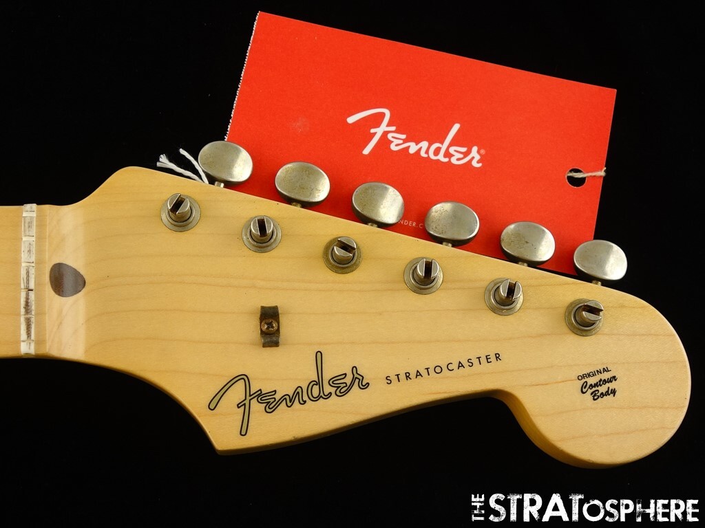 ギター Fender Custom shop+ Order Neck Fender Custom Shop 57 Journeyman Relic Strat NECK+TUNERS Vintage