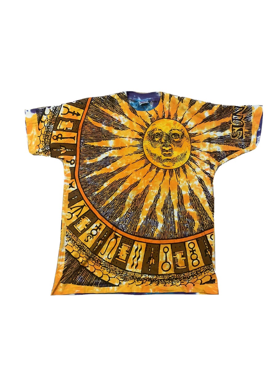 Vintage Sun And Moon Liquid Blue 90s Shirt AOP Size XL Travis