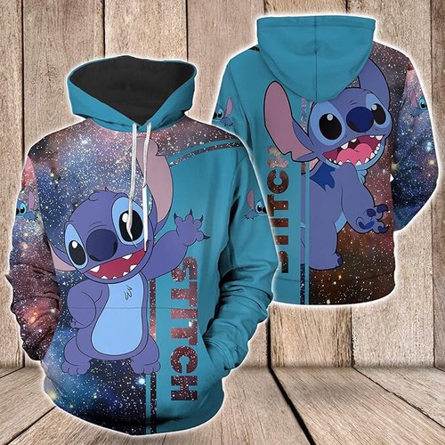 Unisex Men Women Lilo & Stitch 3D Hoodie Sweatshirt Pullover Jumper Top Gifts - Picture 6 of 28