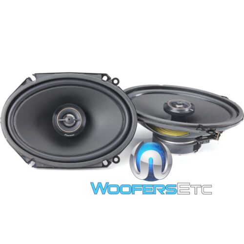 PIONEER TS-D68F 6x8" ARAMID FIBER COAXIAL 2-WAY POLYESTER TWEETERS SPEAKERS NEW - Picture 1 of 5