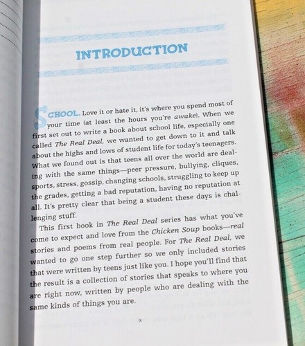 Chicken Soup for the Teenage Soul : The Real Deal-School by Jack ...