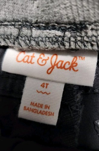 Pantalones cortos grises Cat & Jack para niños pequeños talla 4T cintura elástica - Imagen 3 de 7