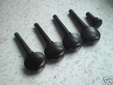 3 Sets Ebony Violin pegs and end pin 4/4 Violin parts-12PCs pegs+3 end pins