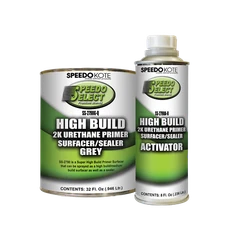 Super Fill High Build 2K Urethane Primer Gray Quart Kit, SS-2790G-Q/SS-2790A-8