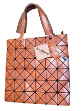 Issey Miyake BAOBAO Rose Pink Goldish Prism Design Tote Handbag Bag