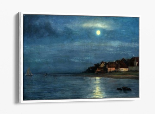 CARL BLOCH, MOONLIGHT -FLOAT EFFECT CANVAS WALL ART PIC PRINT - Picture 11 of 12