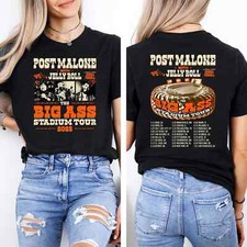 POST MALONE T-Shirt, The Big Ass Stadium Tour 2025 Shirt, Rapper Jelly Roll Tee