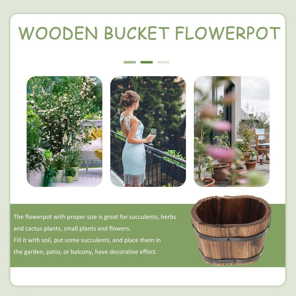 3 Count Flowerpot Windowsill Planter Pots for Indoor Plants Decor Home