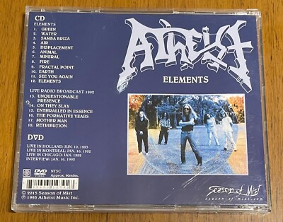 Atheist Elements CD DVD 2015 Season Of Mist SOM 279 1993 Death