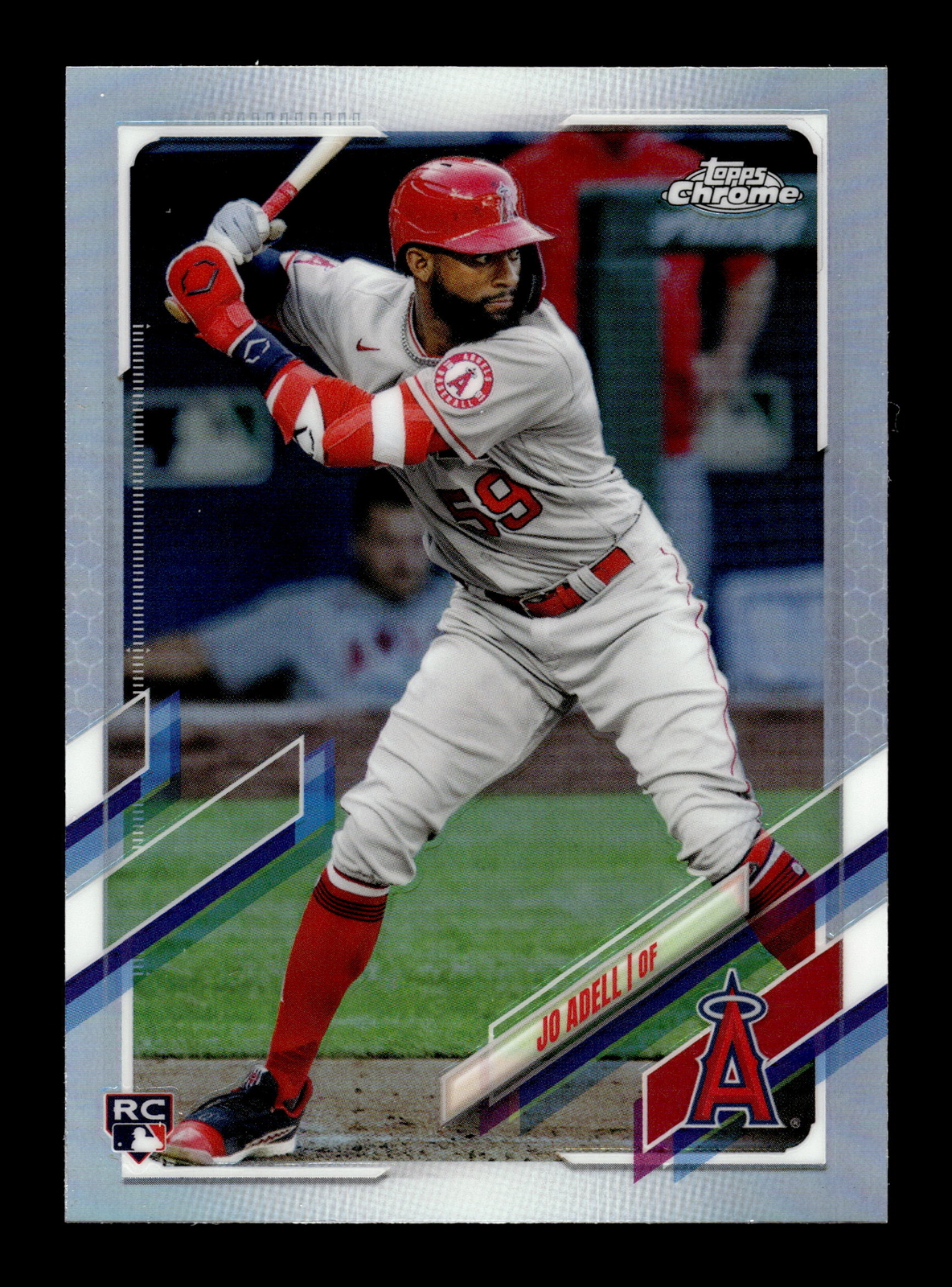 2021 Topps Chrome Baseball #142 Jo Adell Rookie RC Refractor Los Angeles Angels