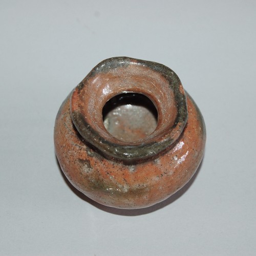 Red Raku winter chaire tea caddy, attr to Kichizaemon X Tannyu, stoneware, Japan - Picture 7 of 13