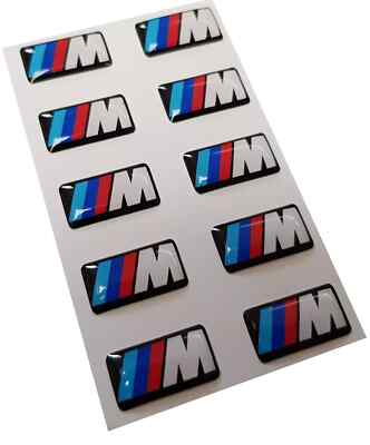 17mm Identification Sticker 10 X M SPORT PERFORMANCE ALLOY WHEEL BADGE STICKER EMBLEM DECAL BMW ...