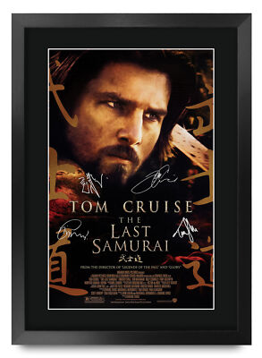 Der letzte Samurai Filmplakat signiert gedruckt Autogramm A3 gerahmt Memorabilia