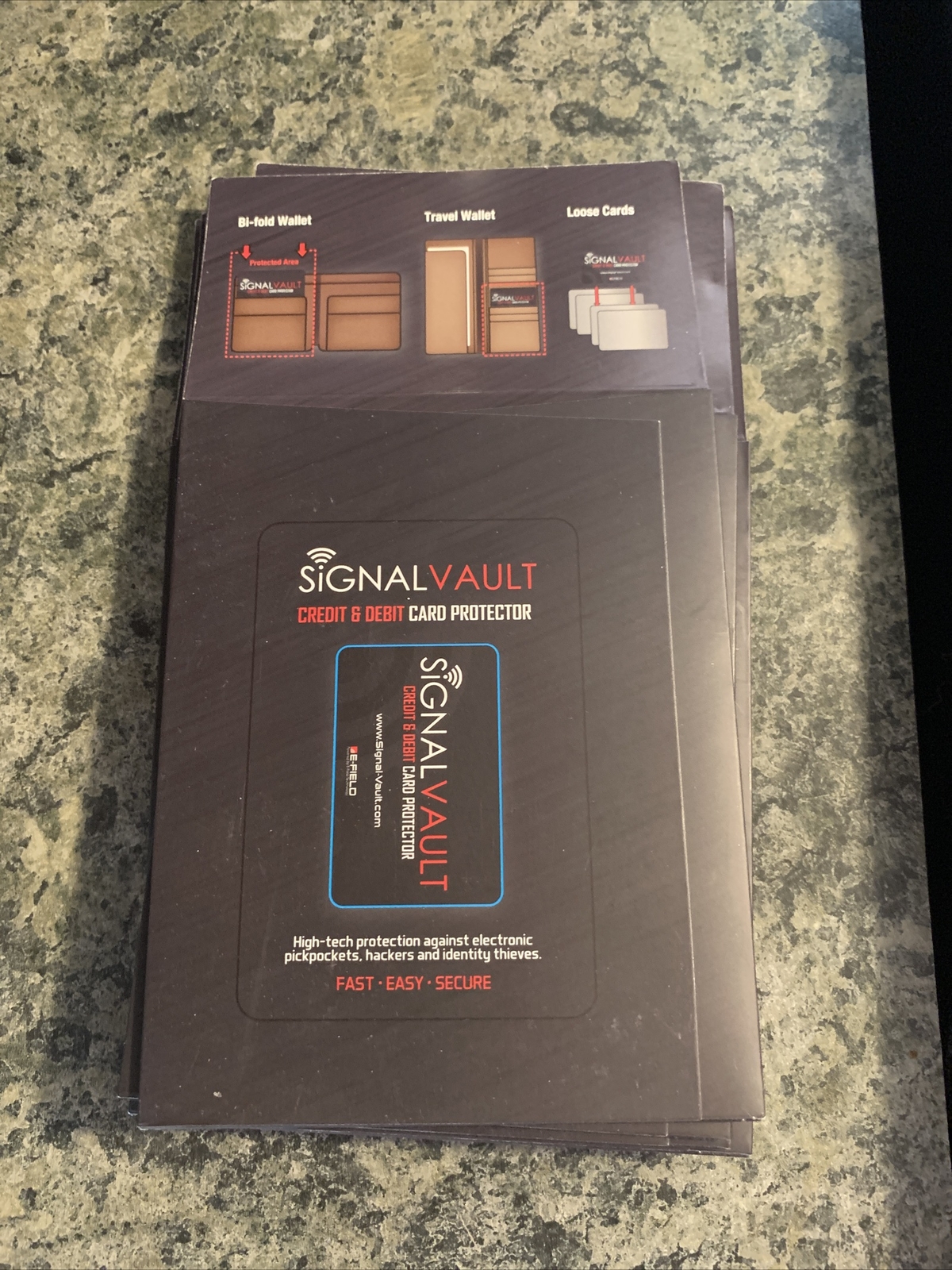 2 Credit Debit Card Protector RFID Blocking Signal Vault Opened but Never  for sale online | eBay