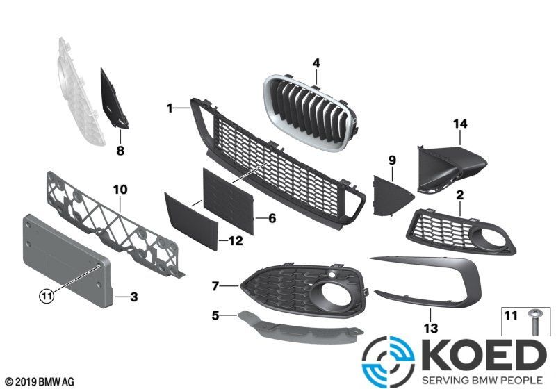 BMW F22 220i Unterlage für Kennzeichen 51118059571 online kaufen  