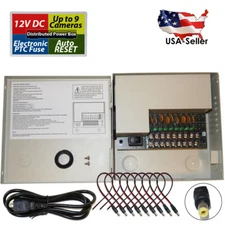 8 Channel Port 12 Volt DC CCTV Power Supply Distributed Box for Security Camera