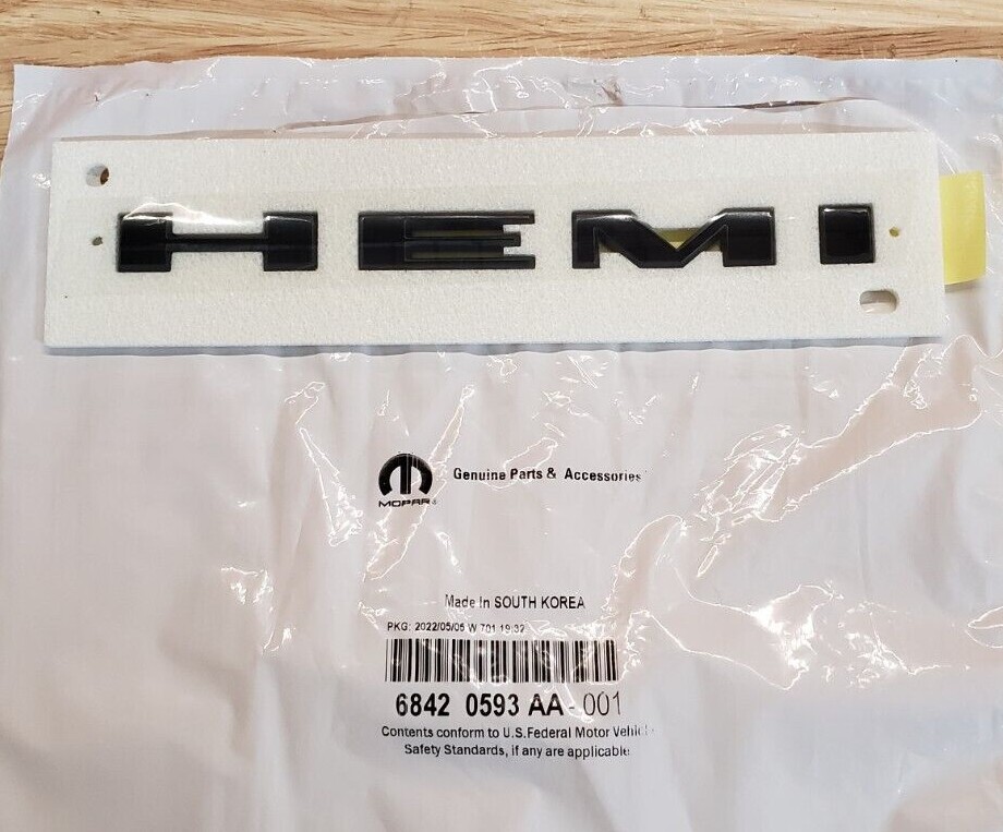 NEW 2019-2022 Dodge Challenger / Charger R/T Black HEMI Fender