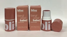 Bliss | Lot Of 2 SHINY & NUDE | Tinted Lip Balm | .11 Oz Each | New! As Pictured