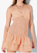 NEW Wild Fable Women's Gameday Smocked Mini Skater Dress Plus Size 1X