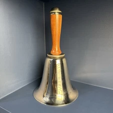 VTG. Art Deco Chrome 'Town Crier' Bell Cocktail Shaker (11” X 6”)