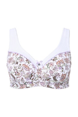 Ulla Popken Damen große Größen Entlastungs BH Blüten ohne Bügel 835316