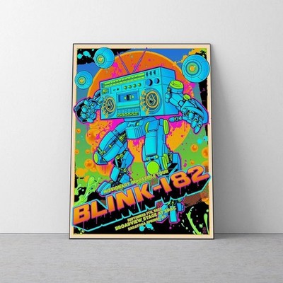 Blink 182 Saratoga Springs NY 2025 Missionary Impossible Tour Poster SPAC Sept 7