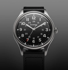 BENRUS 3061 BU Swiss Made ETA 2892 100M Automatic Men's Watch 39.5mm Black Dial