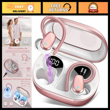 Wireless Bluetooth 5.4 Earbuds, 50H Playtime, HiFi Stereo, Noise Cancelling, IPX