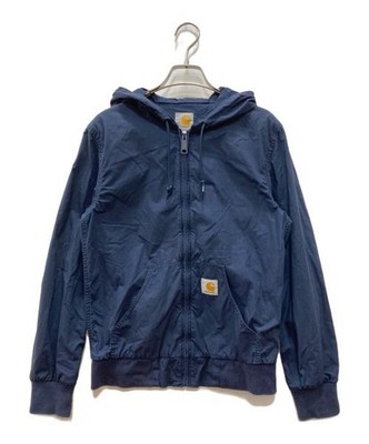 Carhartt WIP Active Jacket Mens XS Navy Nylon Outer Used | eBay