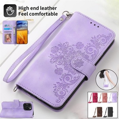 For iPhone 17 16e 16 15 14 13 12 Pro Max 8 Plus Wallet Case Leather Stand Cover