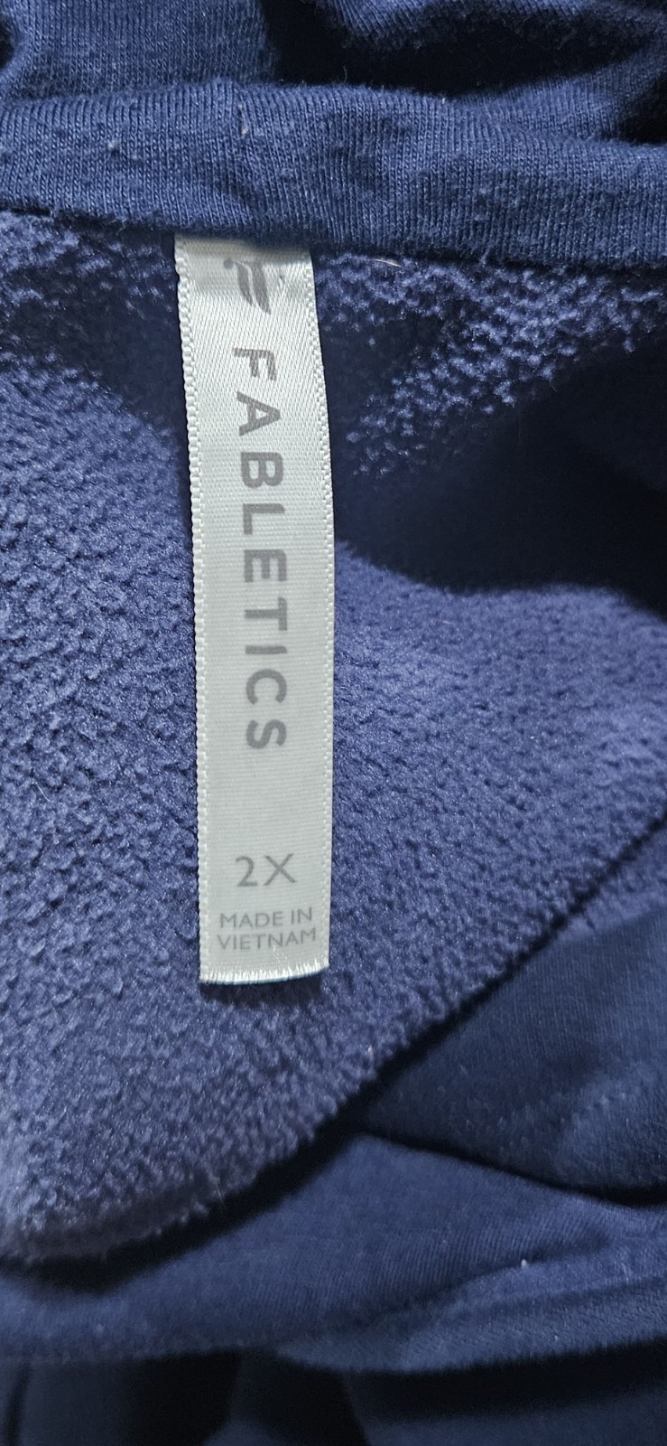 Fabletics Pullover Blue Athletic Knit Hoodie Swea… - image 4