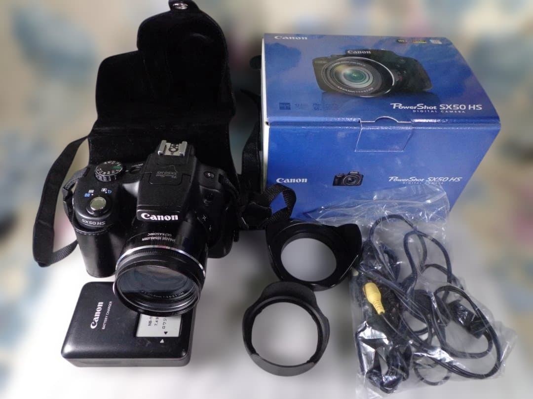 Canon PowerShot SX50 HS 50x Zoom Digital Camera with Accessories