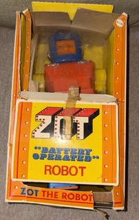 Funzionamento a batteria ROBOT "ZOT" Vintage