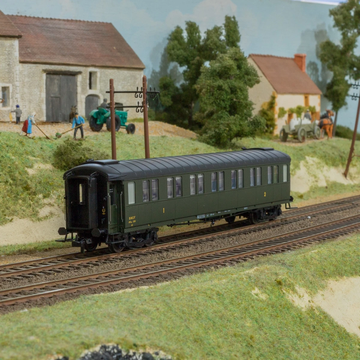REE MODELES 🚂 VB-385 Voiture OCEM RA A3B5 toit vert Ep.III SNCF HO 🚃 - Jeux & Jouets REE MODELES 🚂 VB-385 Voiture OCEM RA A3B5 toit vert Ep.III SNCF HO 🚃 - Jeux & Jouets