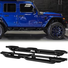 Vijay For 2018-2025 Jeep Wrangler Jljlu 4-door Running Boards Steel Side Step
